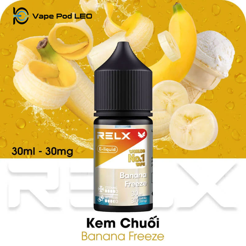 RELX Salt Chuối Lạnh 30ml   Banana Freeze