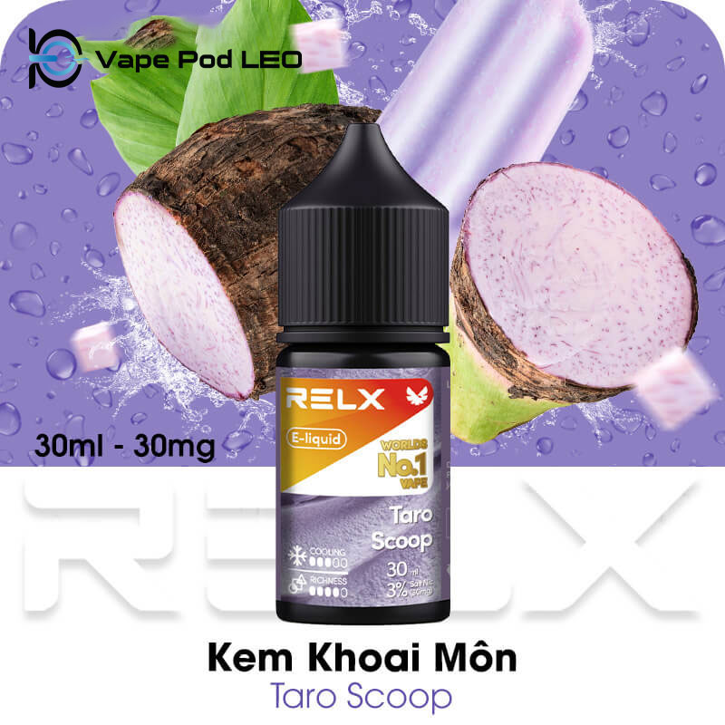 RELX Salt Kem Khoai Môn 30ml   Taro Scoop