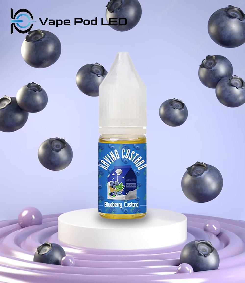 Raving Custard Blueberry 10ml   Bánh Trứng Việt Quất