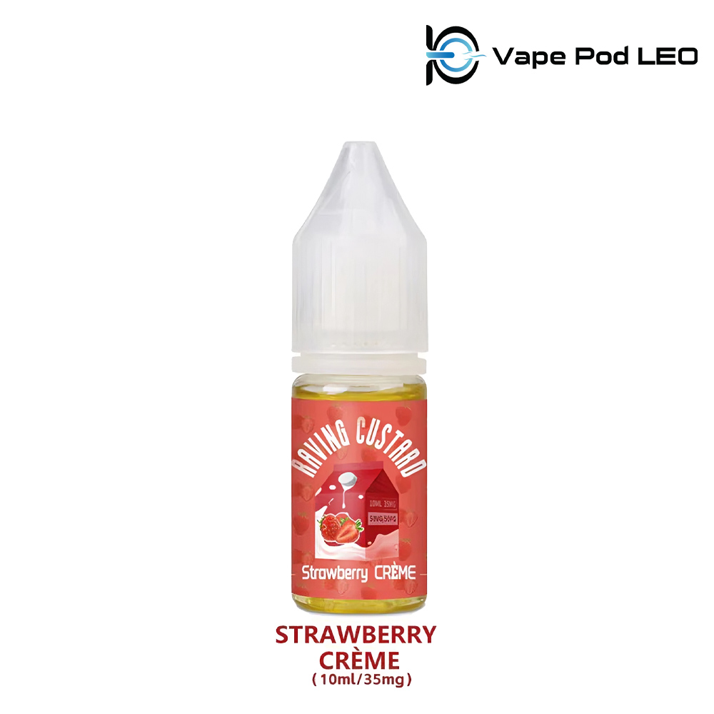 Raving Custard Strawberry Creme 10ml   Kem Dâu