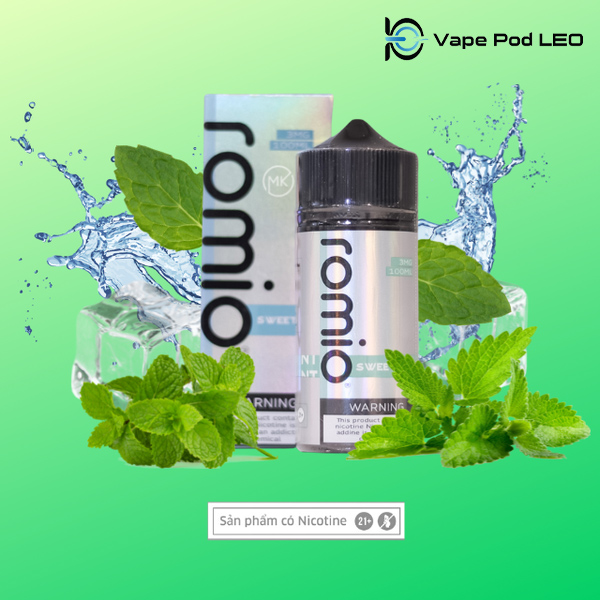 Romio Bạc Hà 100ml   Sweet Mint