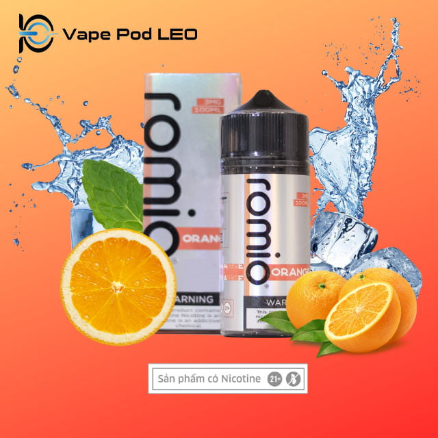 Tinh Dầu Romio Orange Cam Lạnh 100ml