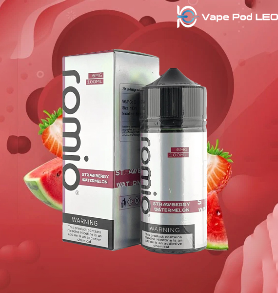 Romio Dâu Dưa Hấu 100ml Strawberry Watermelon