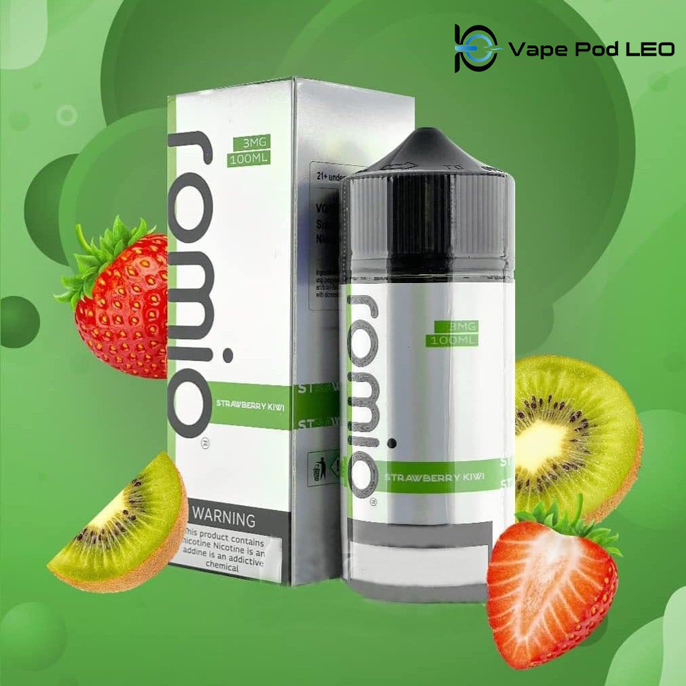 Romio Dâu Kiwi 100ml Strawberry Kiwi