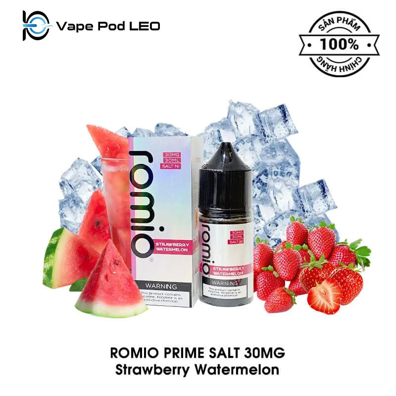 Romio Dâu dưa hấu 30ml - Strawberry Watermelon