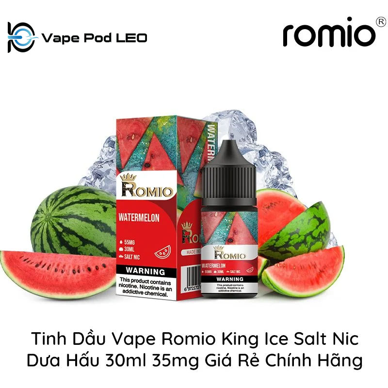 Romio Pro Dâu Lạnh 30ml   Strawberry Ice