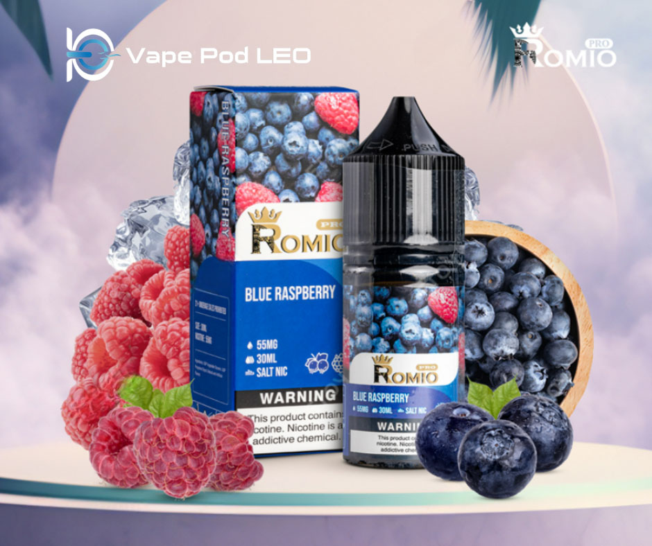 Romio Pro Mâm Xôi Xanh 30ml   Blue Raspberry