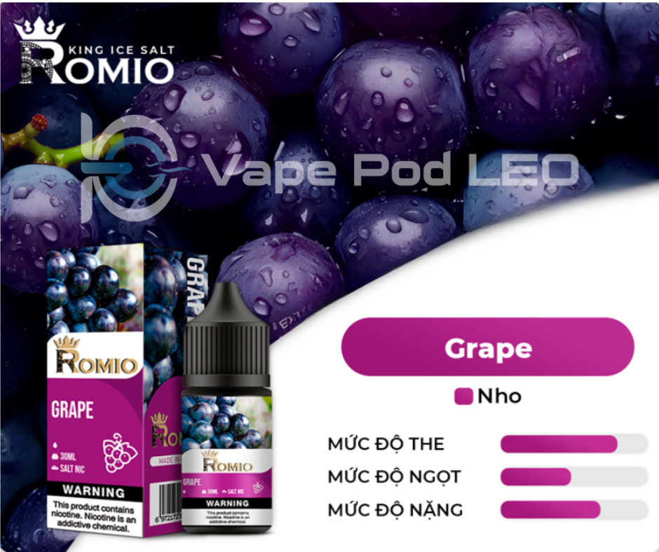 Romio Pro Nho 30ml Grape