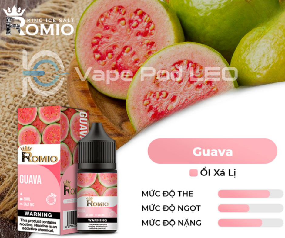 Romio Pro Ổi 30ml Guava