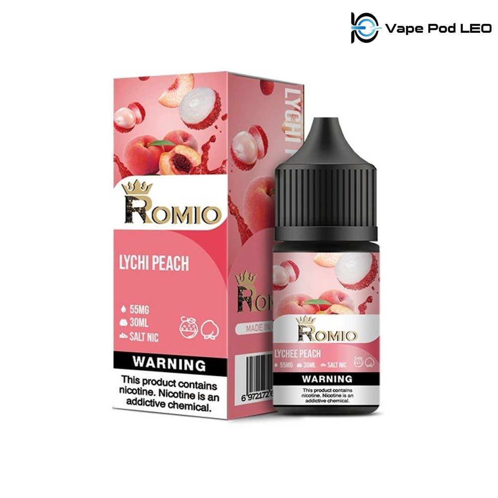 Romio Pro Vải Đào 30ml   Lychee Peach