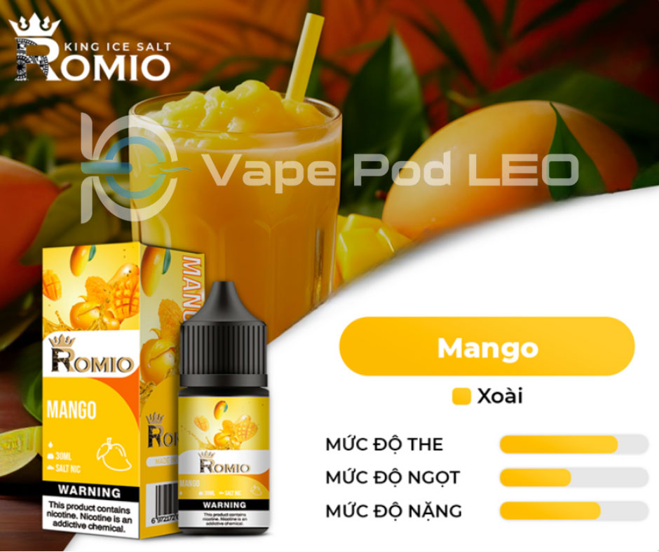 Romio Pro Xoài 30ml Mango