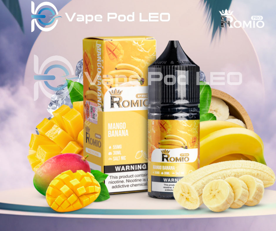 Romio Pro Xoài Chuối 30ml   Mango Banana