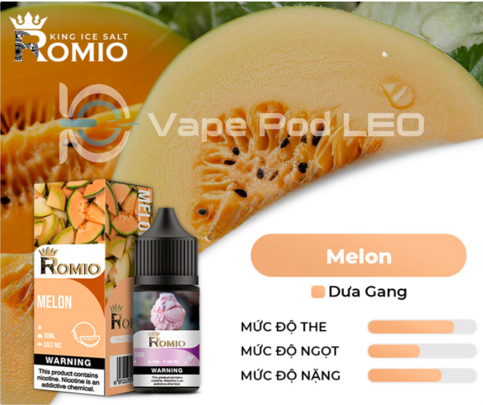 Romio Soda Dưa Lưới 30ml Melon