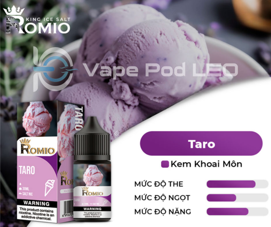 Romio Soda Khoai Môn 30ml Taro