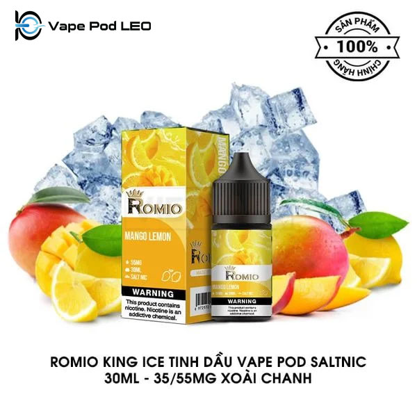 Romio Soda Xoài Chanh 30ml   Mango Lemon