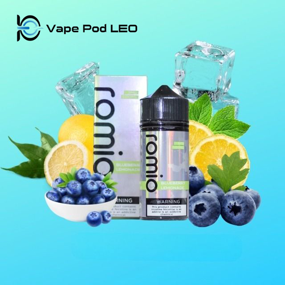 Romio Việt Quất Chanh 100ml   Blueberry Lemonade