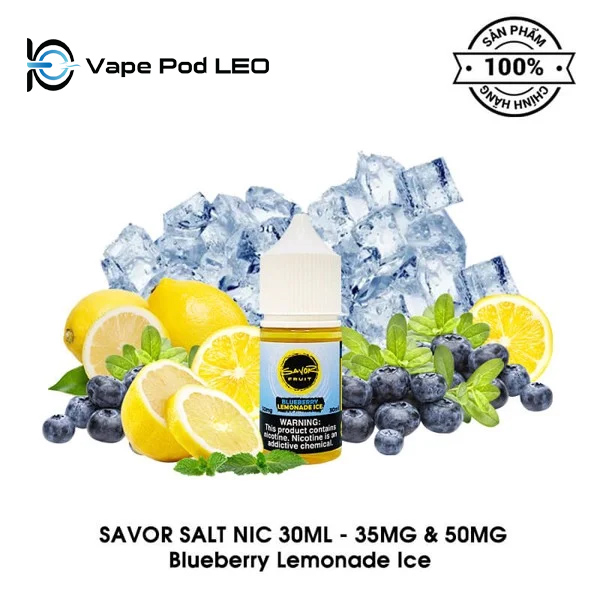 Savor Fruit Việt Quất Chanh Lạnh 30ml Lemon Blueberry