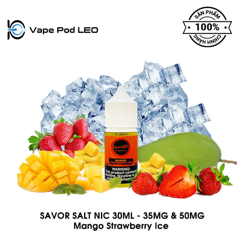 Savor Fruit Xoài Dâu Lạnh 30ml Mango Strawberry