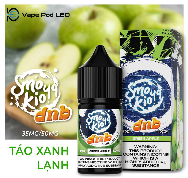 Smokio 49 DNB Táo Xanh 30ml   Green Apple