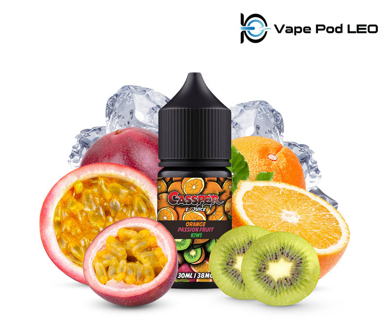 Smokio Cassper Cam Chanh Dây Kiwi 30ml   Orange Passion Fruit Kiwi