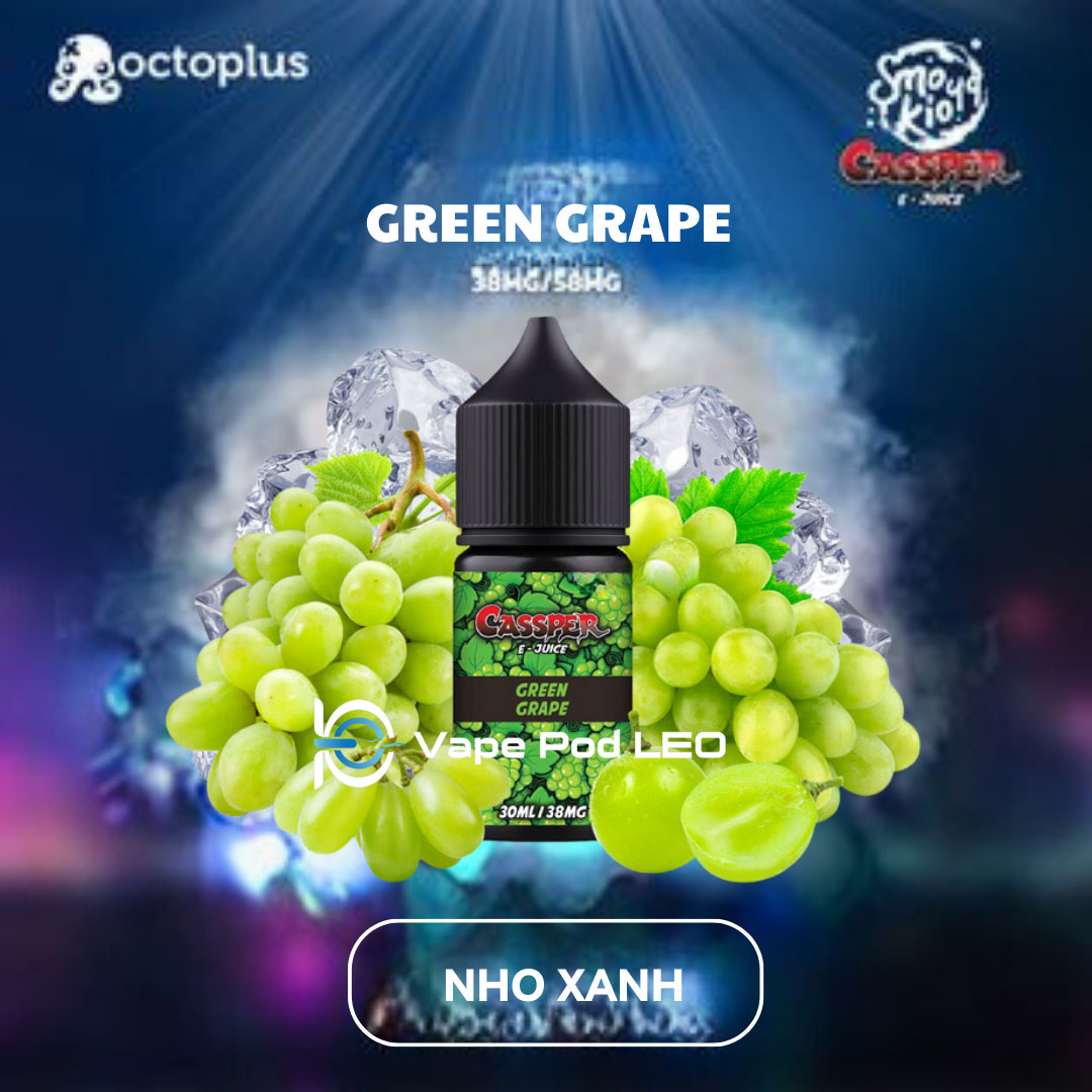 Smokio Cassper Nho Xanh 30ml   Green Grape