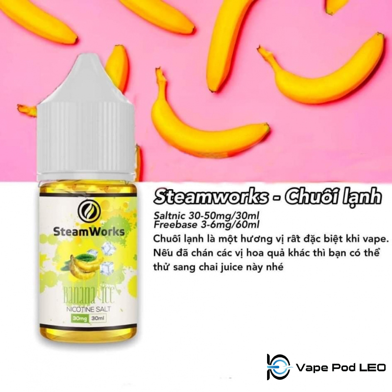 Steamworks Chuối 30ml   Banana Ice