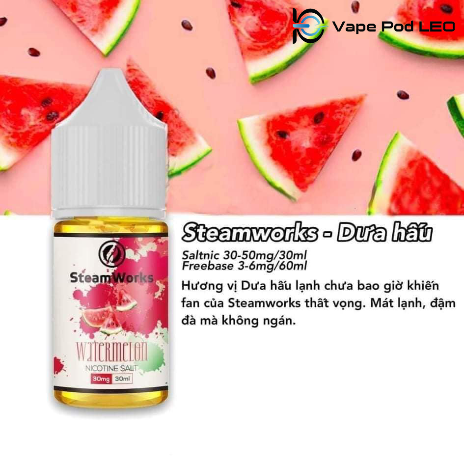 Steamworks Dưa Hấu 30ml   Watermelon