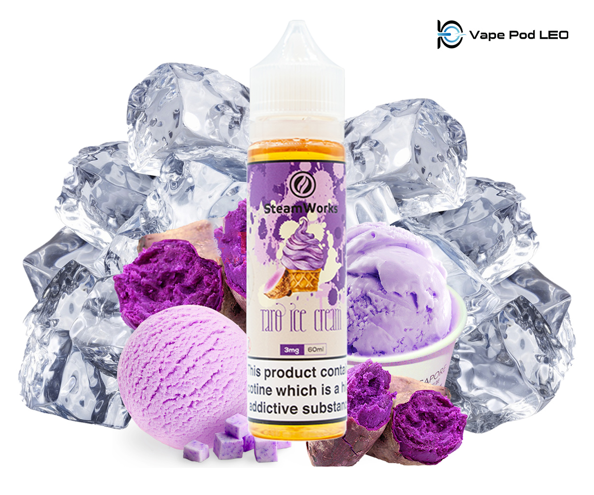 Steamworks Taro Ice Cream 60ml Kem Khoai Môn