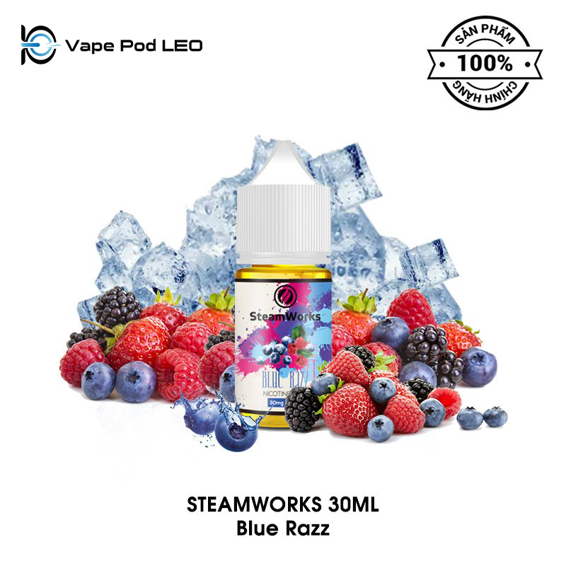 Steamworks Việt Quất 30ml   Blue Razz