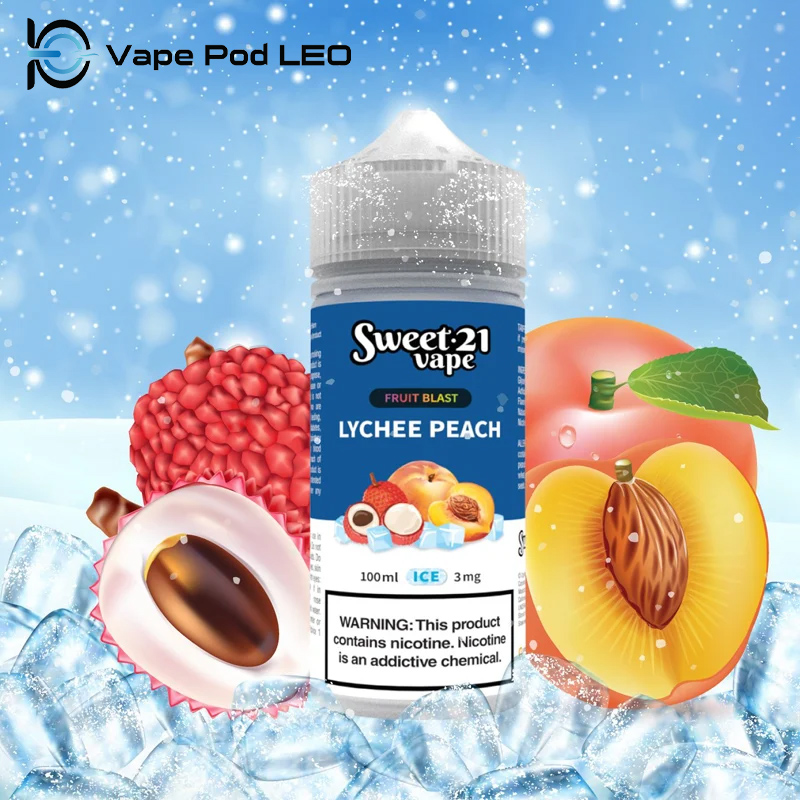 Sweet 21 Vải Đào 100ml - Lychee Peach