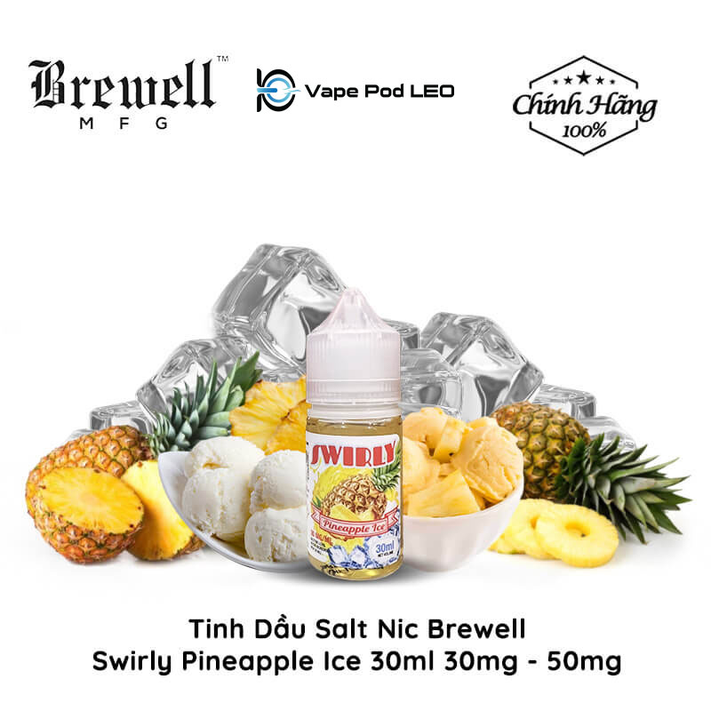 Swirly Kem Dứa 30ml Pineapple Ice