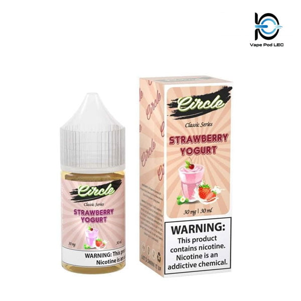 Tinh dầu CIRCLE Sữa Chua Dâu Strawberry Yogurt Ice Saltnic 30ml