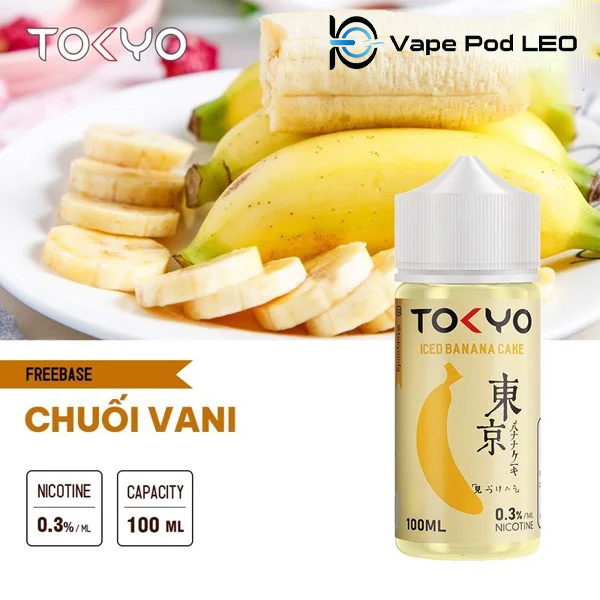 Tokyo Bánh Chuối Lạnh 100ml Iced Banana Cake