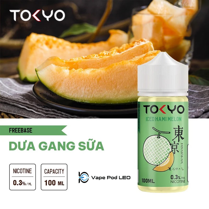 Tokyo Dưa Gang Sữa 100ml   Iced Hami Melon