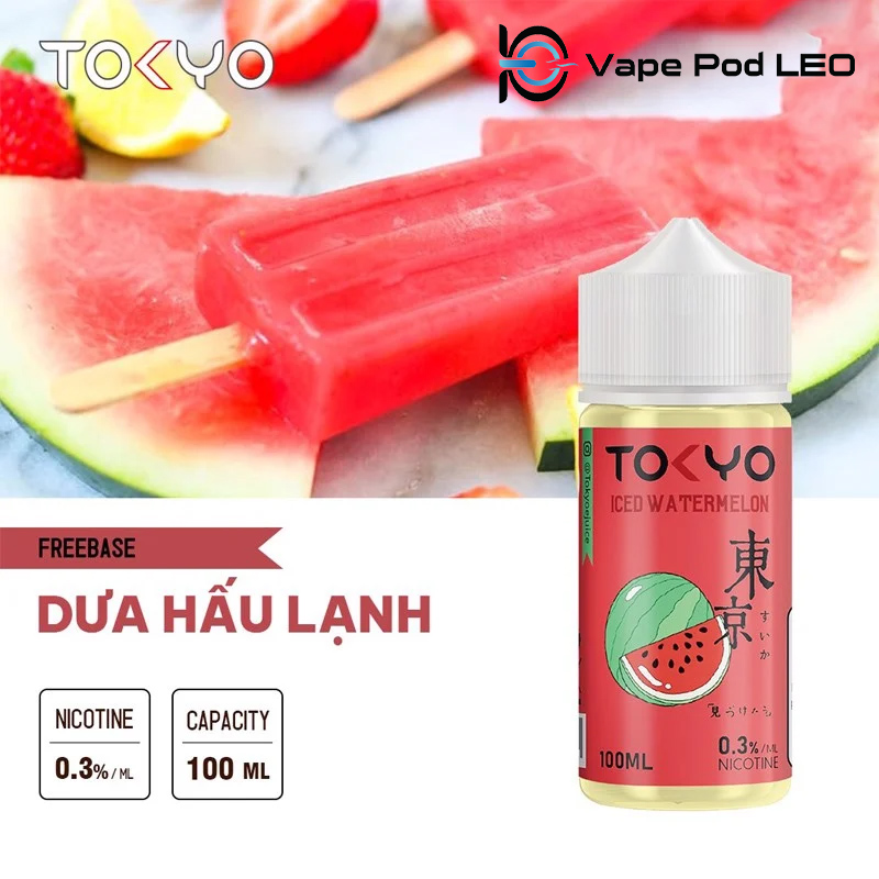 Tokyo Dưa Hấu Lạnh 100ml Iced Watermelon