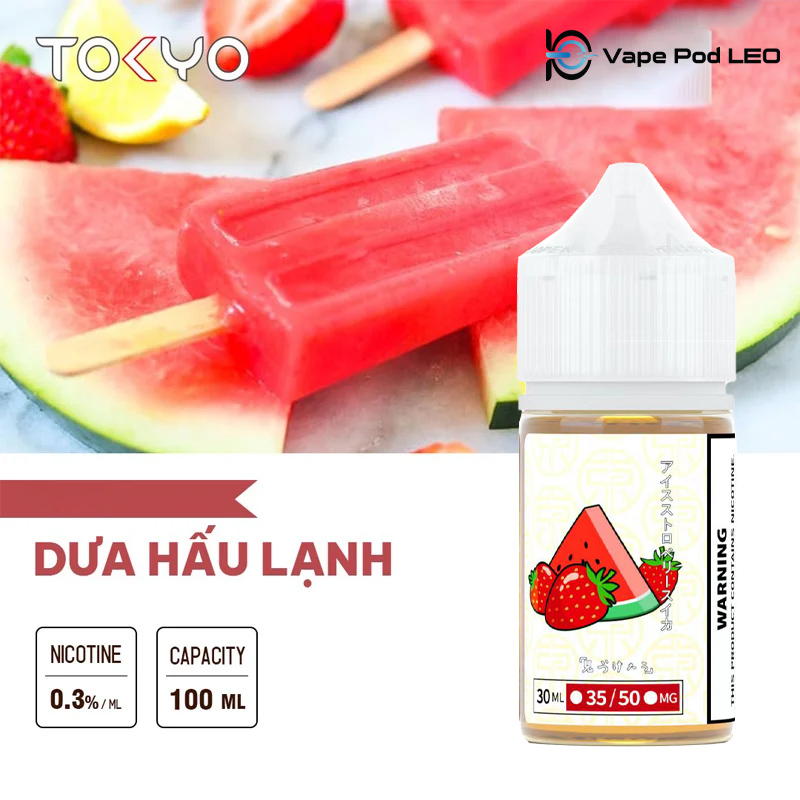 Tokyo Pro Dâu Dưa Hấu Lạnh 30ml Iced Strawberry Watermelon