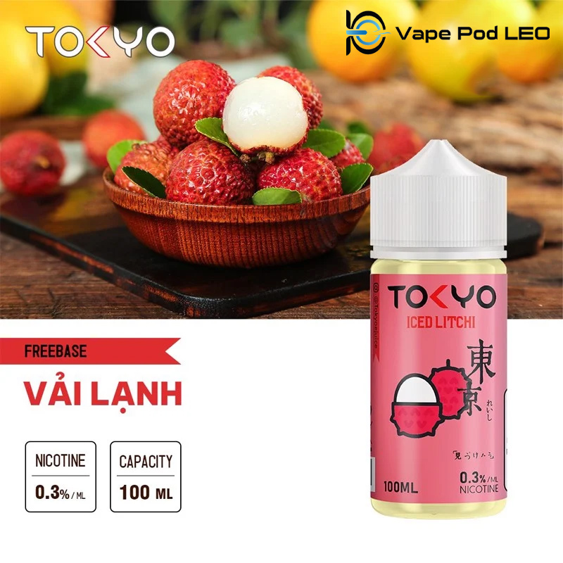 Tokyo Vải Lạnh 100ml Iced Litchi