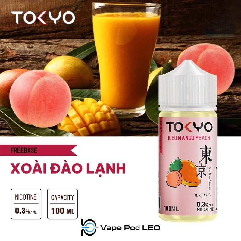 Tokyo Xoài Đào Lạnh 100ml Iced Mango Peach