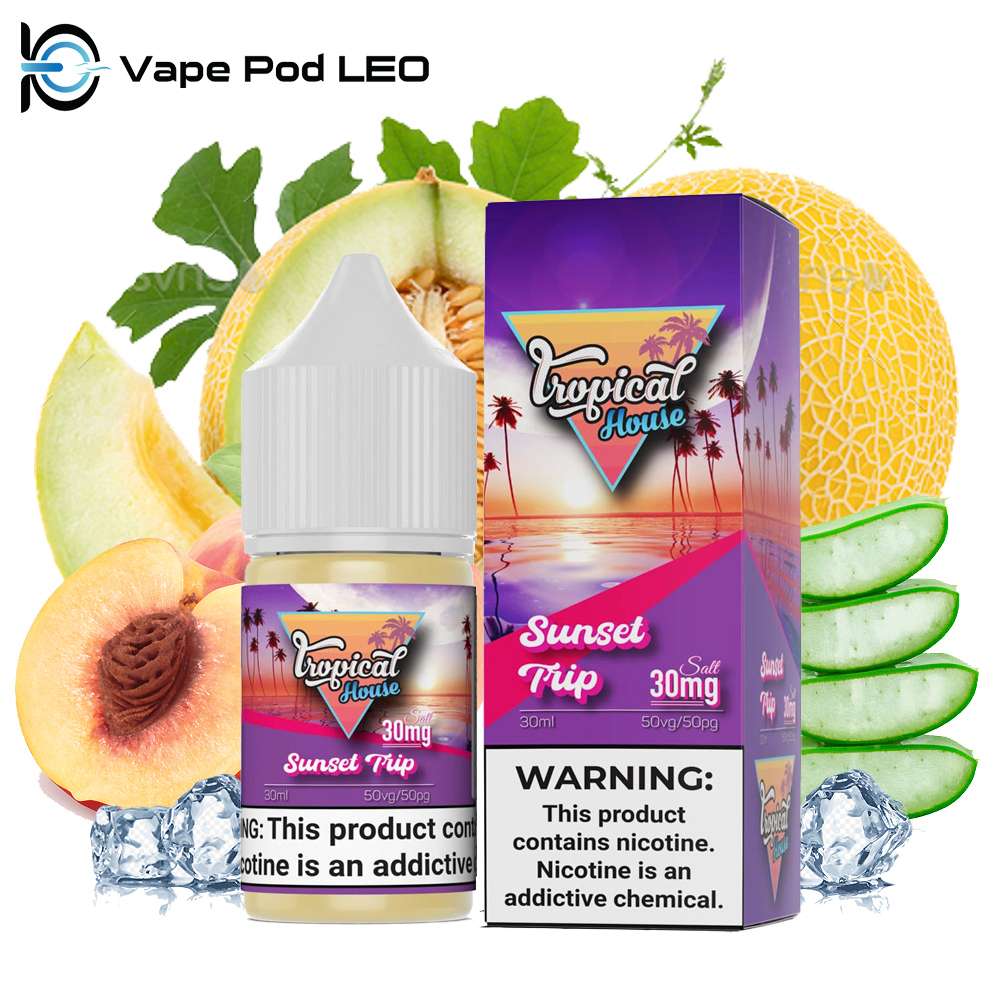 Tropical House Sunset Trip 30ml Dưa Gang Đào Trắng Nha Đam