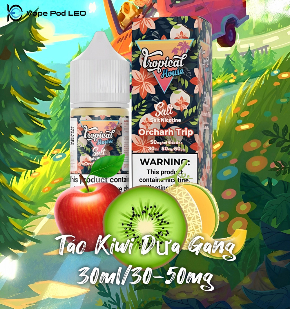 Tropical Táo Dưa Gang Kiwi 100ml Orcharh Trip