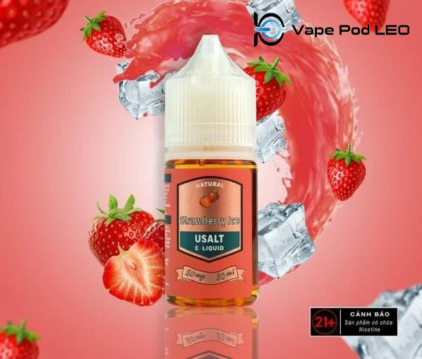 Usalt Dâu 30ml   Strawberry Ice