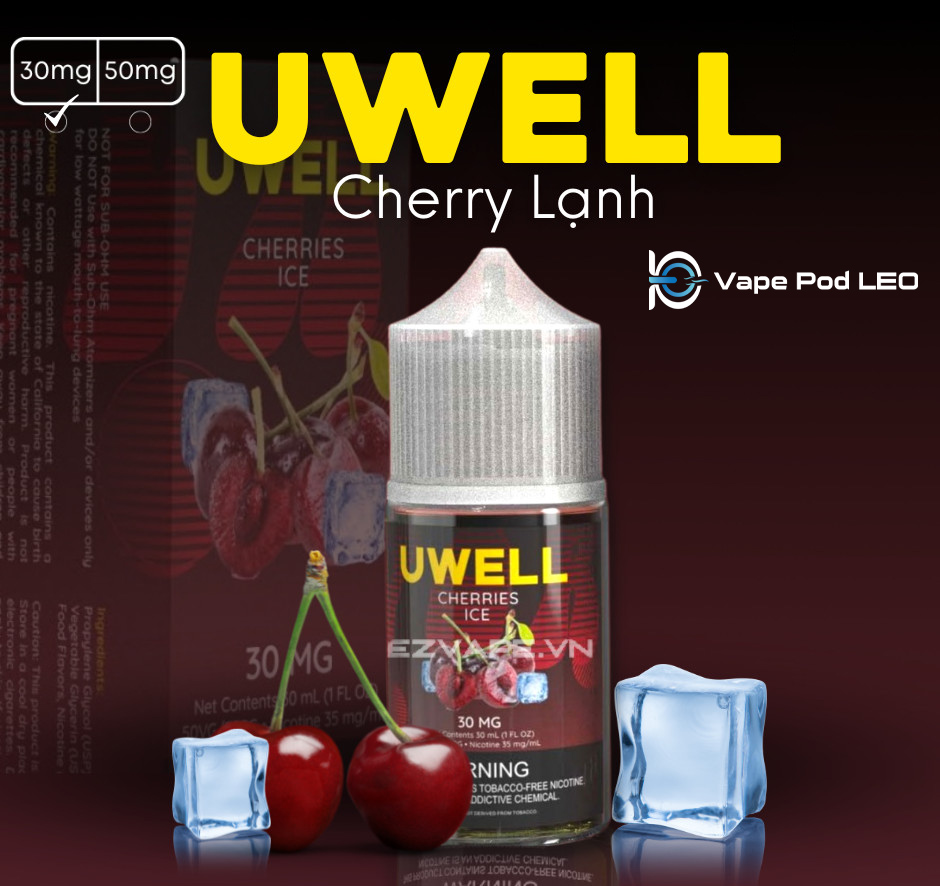 Uwell Cherry Lạnh 30ml   Cherries Ice