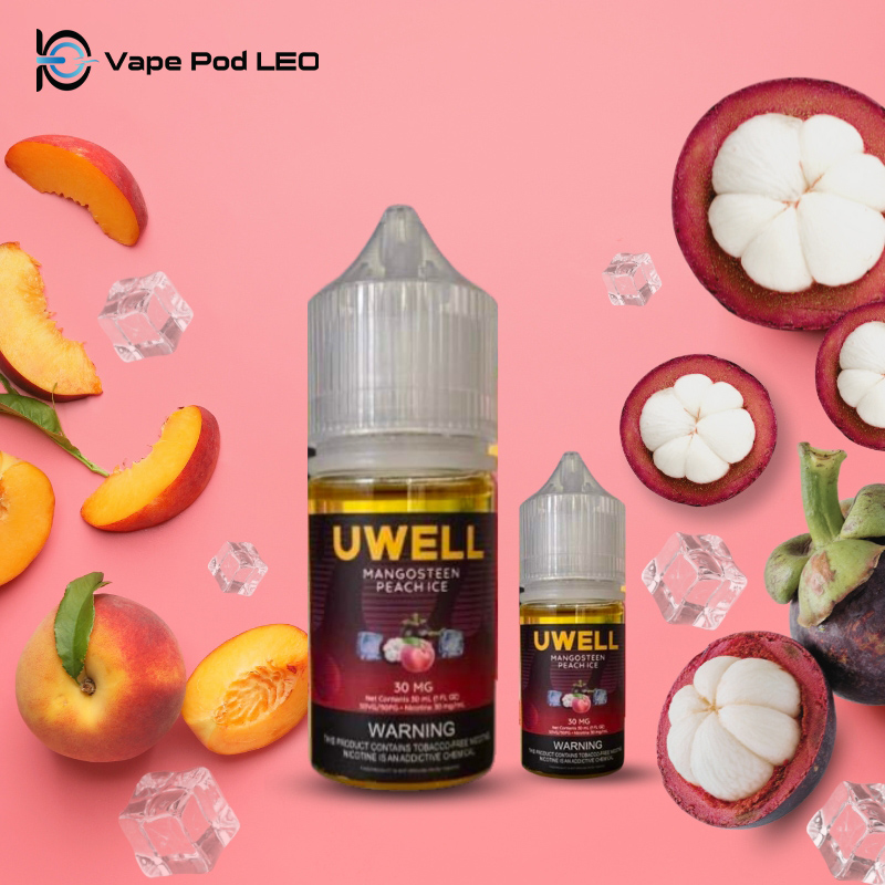 Uwell Măng Cụt Đào Lạnh 30ml Mangonsteen Peach Ice