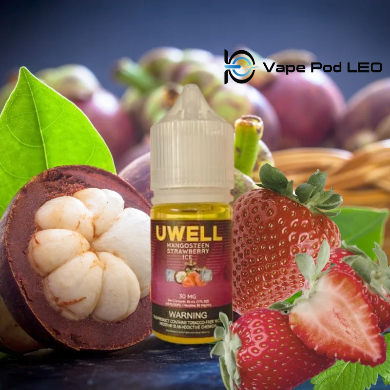 Uwell Măng Cụt Dâu Lạnh 30ml   Mangosteen Strawberry Ice