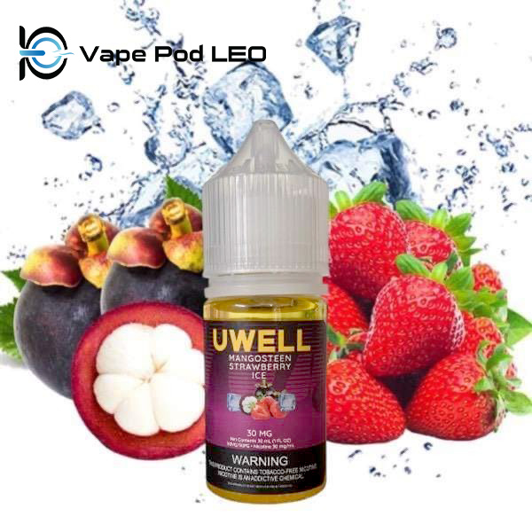 Uwell Măng Cụt Dâu Lạnh 30ml   Mangosteen Strawberry Ice