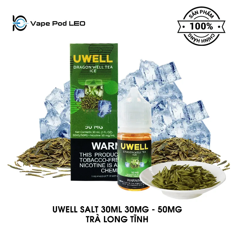 Uwell Trà Long Tỉnh 30ml   Dragon Well Tea Ice