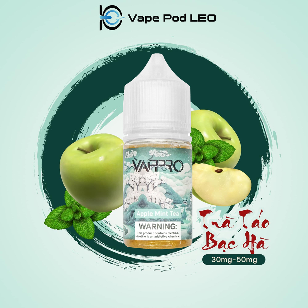 Vappro Trà Táo Bạc Hà 30ml Apple Mint Tea