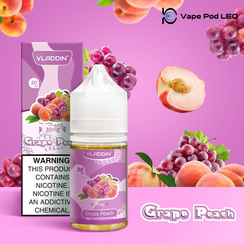 Vladdin Nho Đào 30ml   Grape Peach