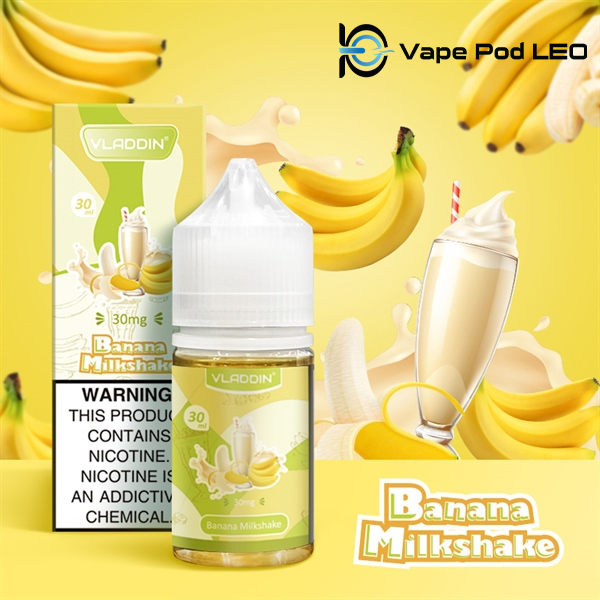 Vladdin Sữa Chuối Lắc 30ml   Banana Milkshake