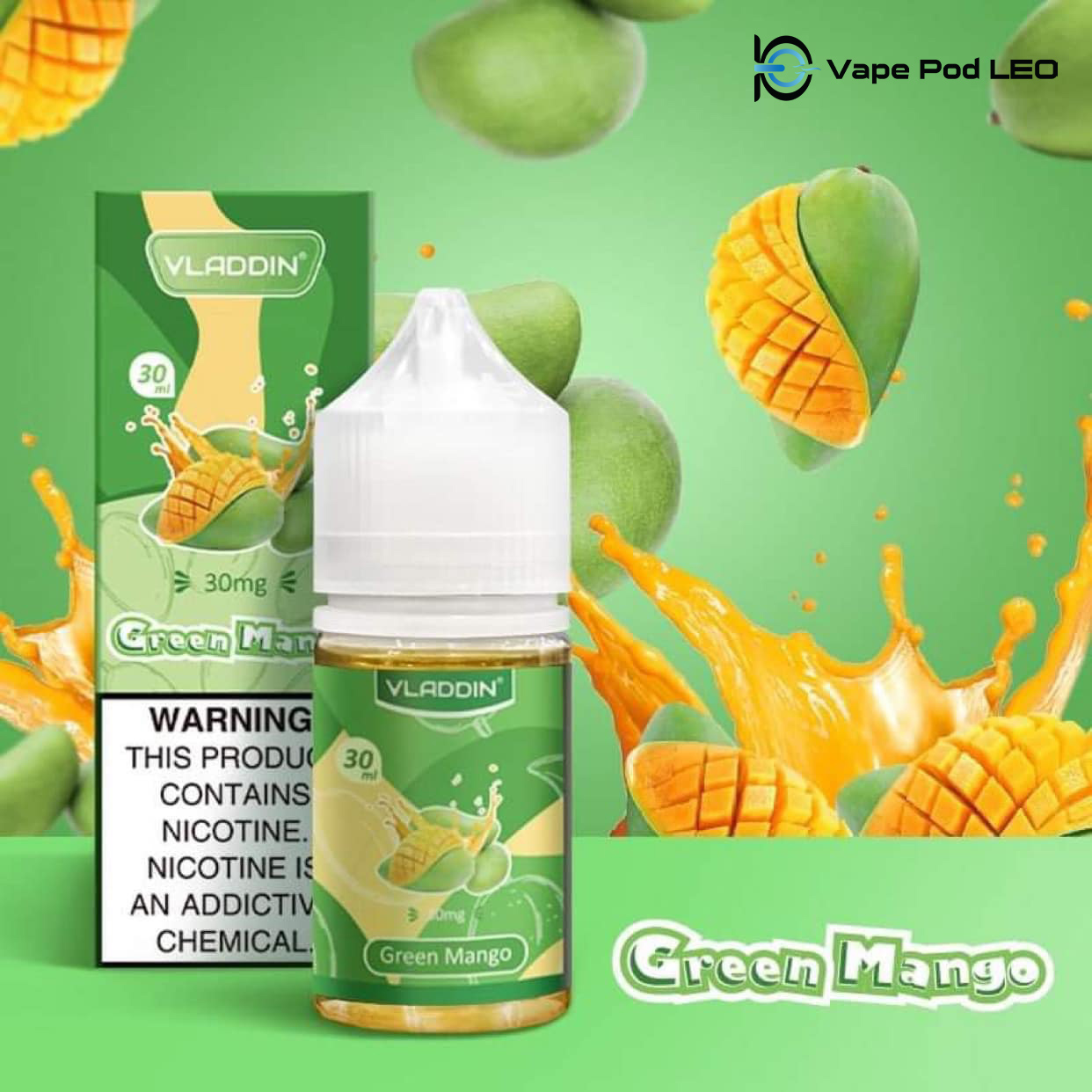 Vladdin Xoài Xanh 30ml   Green Mango